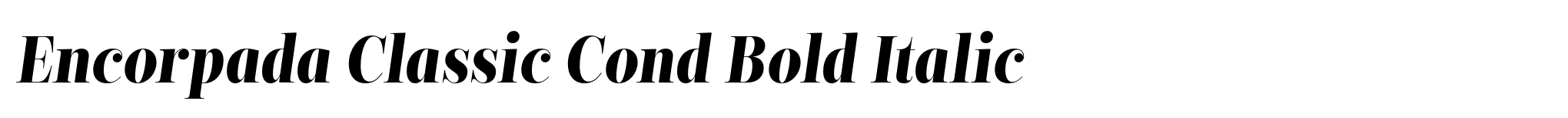 Encorpada Classic Cond Bold Italic image